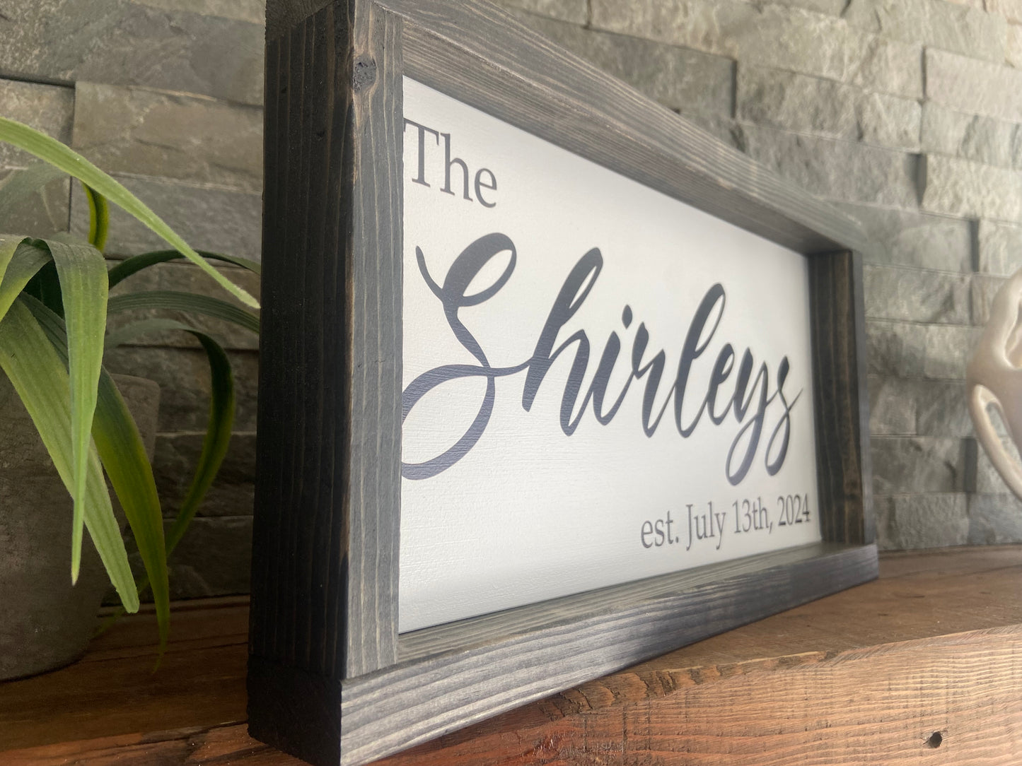 Custom Wood Framed Sign - Grandparents Gift - Personalized Sign