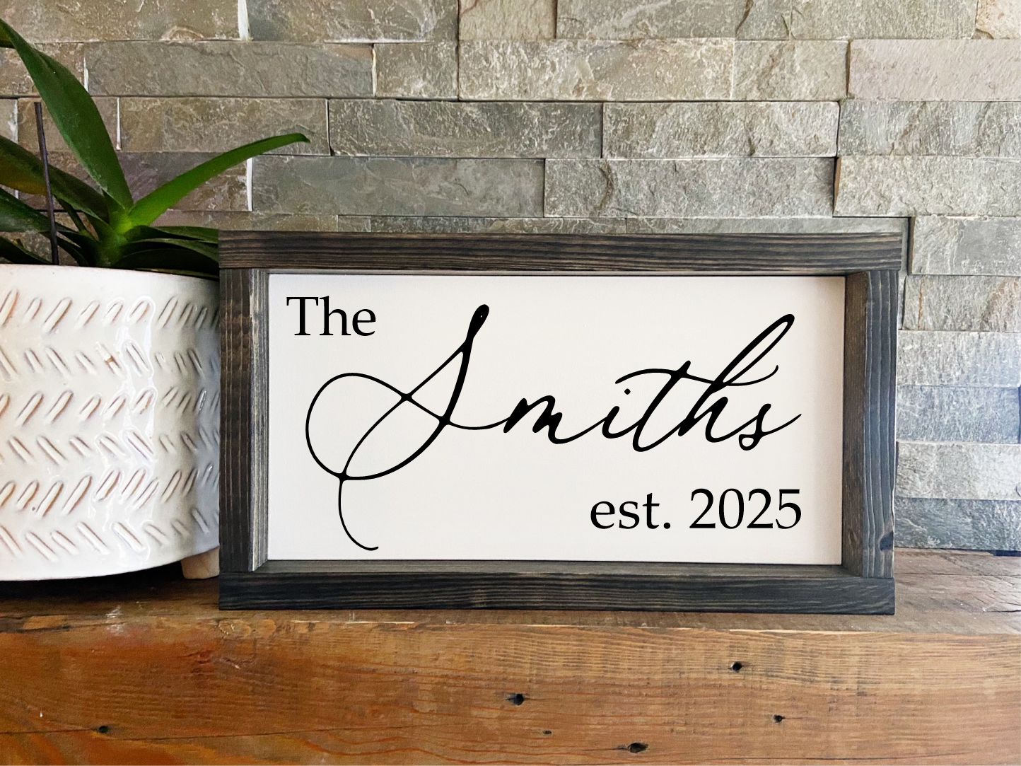 Custom Wood Framed Sign - Grandparents Gift - Personalized Sign